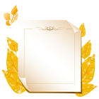 Autumn Leaves Blank PNG Clipart Image