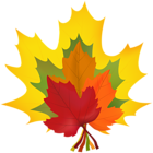 Autumn Leaves Bouquet PNG Clipart