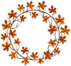 Autumn Leaves Frame PNG Clipart