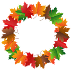 Autumn Leaves Frame PNG Clipart