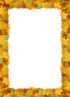 Colorful Autumn Leaves Frame PNG Clipart