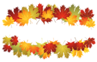 Fall Deco Leafs PNG Clipart Picture