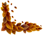 Fall Leaves Corner Decor PNG Clipart Image