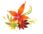 Fall Leaves Decor PNG Clipart Picture