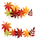 Fall Leaves Decoration PNG Clipart Image