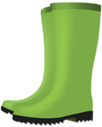 Green Rubber Boots PNG Clipart