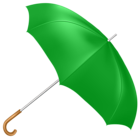 Green Umbrella PNG Transparent Clipart