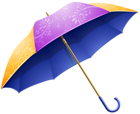 Purple Yellow Umbrella PNG Clipart Image