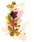 Transparent Deco Fall Leaves PNG Image