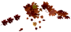 Transparent Red Fall Leaves PNG Image