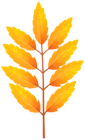 Yellow Autumn Leaves Branch PNG Clipart