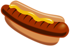Hot Dog with Mustard PNG Clipart Picture