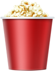 Large Red Popcorn Box PNG Clip Art