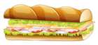 Long Sandwich PNG Vector Clipar