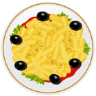Pasta Plate PNG Clip Art Image