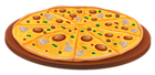 Pizza with Mushrooms PNG Clipart