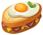 Sandwich with Egg PNG Clipart Vector Picture