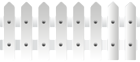 White Fence PNG Transparent Clip Art Image