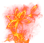Beautiful Fire Flower PNG Clipart Picture
