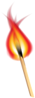 Burning Match PNG Clip Art Image