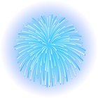 Blue Firework PNG Transparent Clipart