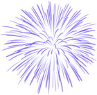 Blue Firework Transparent PNG Image