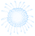 Firework Blue PNG Clip Art Image