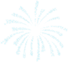Firework Blue Transparent PNG Clip Art Image