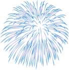 Firework Blue Transparent PNG Image