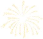 Firework Yellow Transparent PNG Clip Art Image