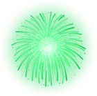 Fireworks Decor Green PNG Transparent Clipart