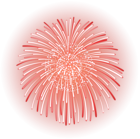 Fireworks Decor Red PNG Transparent Clipart