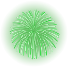 Green Firework PNG Transparent Clipart