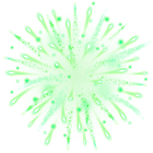 Green Firework Transparent Clip Art Image