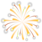Orange Firework PNG Transparent Clipart