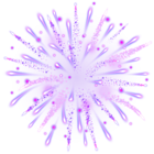 Purple Firework Transparent Clip Art Image