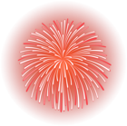 Red Firework PNG Transparent Clipart