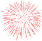 Red Firework Transparent PNG Image