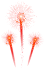 Red Fireworks Clip Art PNG Image