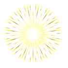Yellow Firework Transparent PNG Clip Art Image