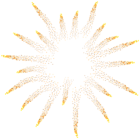 Yellow Fireworks Clip Art PNG Image