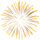 Yellow Fireworks PNG Clipart