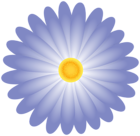 Blue Deco Flower PNG Clipart