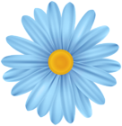Blue Flower Daisy PNG Transparent Clipart