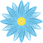 Blue Flower Deco PNG Transparent Clipart