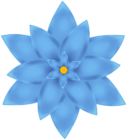 Blue Flower Decor PNG Clipart