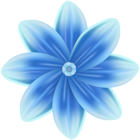 Blue Flower Decorative Clipart