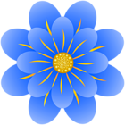 Blue Flower PNG Decorative Clipart