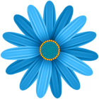 Blue Flower Transparent PNG Clip Art Image