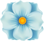 Blue Flower for Decoration PNG Clipart